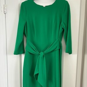 Adrianna Papell Womens Bow Sheath Dress with Three Quarter Sleeves